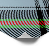 Poster Clan Bell Crest sur Tartan (Coin)