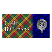 Poster Clan Buchanan Crest & Tartan (Devant)