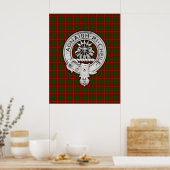 Poster Clan Cameron Crest & Tartan (Cuisine)