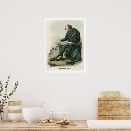 Poster Clan Campbell d'Argyll (Cuisine)