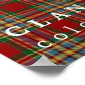 Poster Clan Chattan couleurs écossais Tartan (Coin)