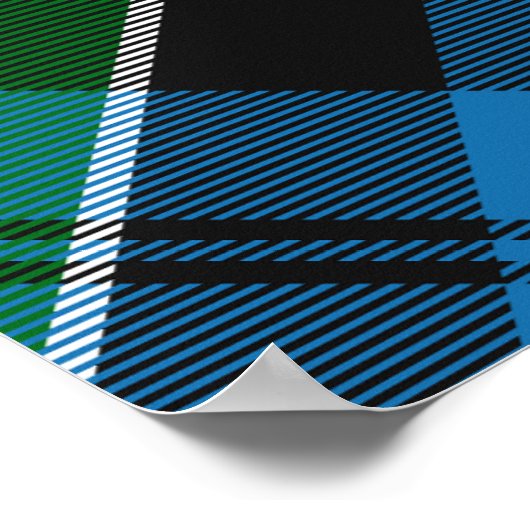 Poster Clan Colquhoun Crest sur Tartan (Coin)