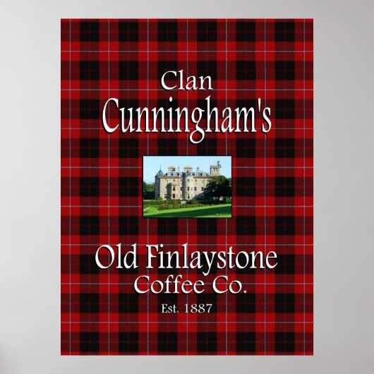 Poster Clan Cunningham's Old Finlaystone Café Co. (Devant)