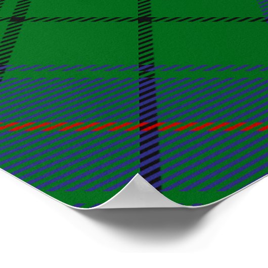 Poster Clan Davidson Crest sur Tartan (Coin)