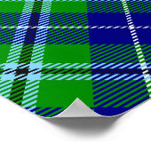 Poster Clan Douglas Crest sur Tartan (Coin)