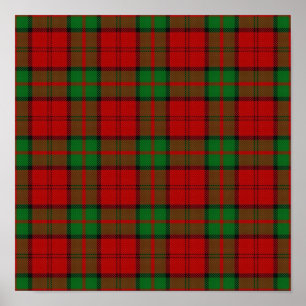 Poster Clan Dunbar Tartan - Téléchargement numérique