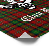 Poster Clan écossais Boyd Crest Badge & Tartan (Coin)
