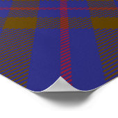 Poster Clan Elliot Crest sur Tartan moderne (Coin)