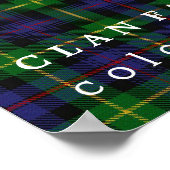 Poster Clan Farquharson Couleurs écossais Tartan (Coin)