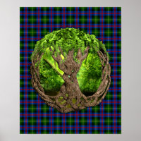 Clan Farquharson Tartan Et Celtic Tree Of Life