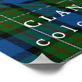 Poster Clan Ferguson Couleurs écossaises Tartan (Coin)