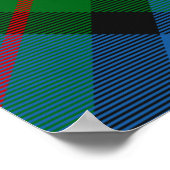 Poster Clan Ferguson Crest sur Tartan (Coin)