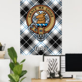 Poster Clan Forbes Crest sur la robe Tartan (Bureau à domicile)