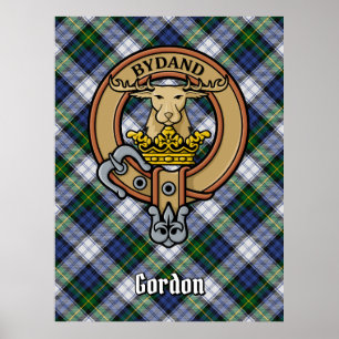 Poster Clan Gordon Crest sur le tatan de robe