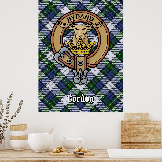 Poster Clan Gordon Crest sur le tatan de robe (Cuisine)