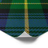 Poster Clan Gordon Crest sur Tartan (Coin)