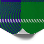 Poster Clan Hamilton Crest sur la chasse Tartan (Coin)