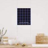 Poster Clan Home Couleurs écossaises Tartan (Cuisine)