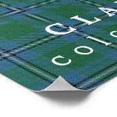 Poster Clan Irwin couleurs écossais Tartan (Coin)