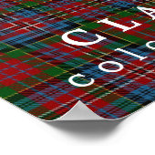 Poster Clan Kidd couleurs écossais Tartan (Coin)