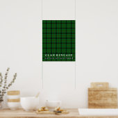 Poster Clan Kincaid couleurs écossaise Tartan (Cuisine)