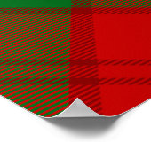 Poster Clan Lennox Crest sur Tartan (Coin)