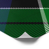 Poster Clan Leslie Crest sur la chasse Tartan (Coin)