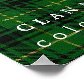 Poster Clan MacArthur Couleurs d'Ecosse Tartan (Coin)