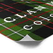 Poster Clan MacDiarmid Couleurs de Tartan écossais (Coin)