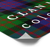 Poster Clan MacDonald Couleurs d'Ecosse Tartan (Coin)