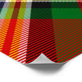 Poster Clan MacGill Crest sur Tartan (Coin)