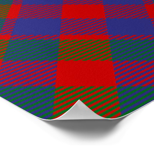 Poster Clan MacGowan Crest sur Tartan (Coin)