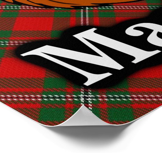 Poster Clan MacGregor Scottish Tartan (Coin)