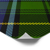 Poster Clan MacInnes Crest sur Tartan (Coin)