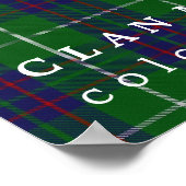 Poster Clan MacIntyre Couleurs de Tartan écossais (Coin)