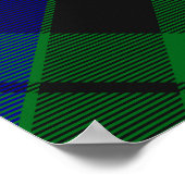 Poster Clan MacKay Crest sur Tartan (Coin)