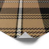 Poster Clan MacKenzie Crest sur la chasse Tartan (Coin)