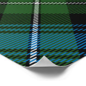 Poster Clan MacKenzie Crest sur Tartan (Coin)