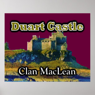 Poster Clan MacLean Duart Castle Personnaliser Sky Color