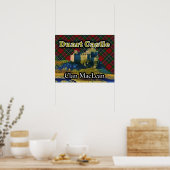 Poster Clan MacLean Duart Castle Tartan Sky (Cuisine)