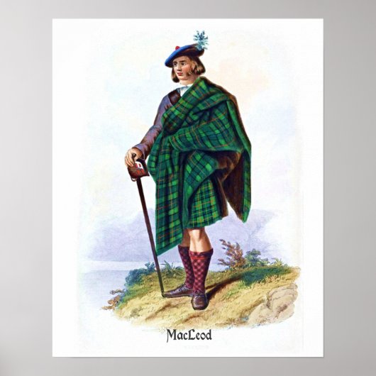 Poster Clan MacLeod by R. R. McIan (Devant)