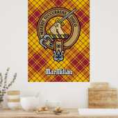 Poster Clan MacMillan Crest sur le tatan de robe (Cuisine)