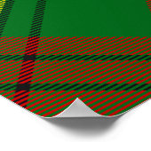 Poster Clan MacMillan Crest sur Tartan (Coin)