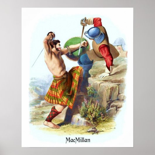 Poster Clan MacMillan par R. R. McIan (Devant)