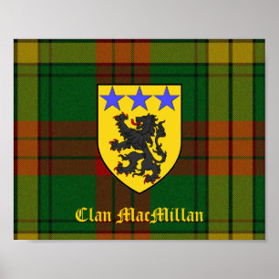 Poster Clan MacMillan Tartan et Shield