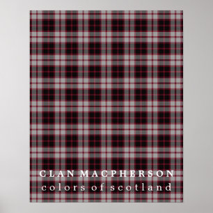 Poster Clan MacPherson Colors of Scotland Tartan