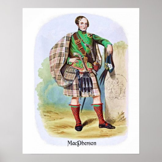 Poster Clan MacPherson par R. R. McIan (Devant)
