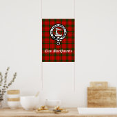 Poster Clan MacQuarrie Tartan et Crest (Cuisine)