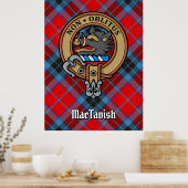 Poster Clan MacTavish Crest sur Tartan (Cuisine)