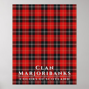 Poster Clan Marjoribanks Colors of Scotland 2 Tartan